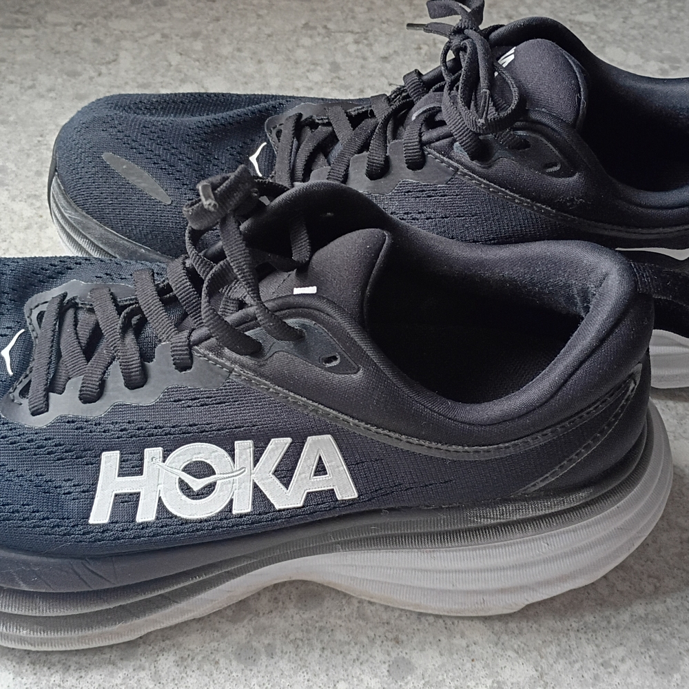 Hoka One One Black and Gray Women's Shoes